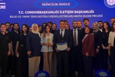 "Bilge Uz: Yapay Zeka Destekli Kişiselleştirilmiş Medya İzleme" projesine ödül