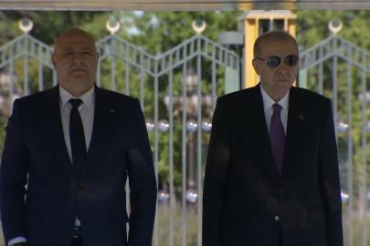 Cumhurbaşkanı Erdoğan, Lübnan Cumhurbaşkanı Avn'ı resmi törenle karşıladı